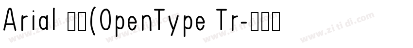 Arial 常规(OpenType Tr字体转换
